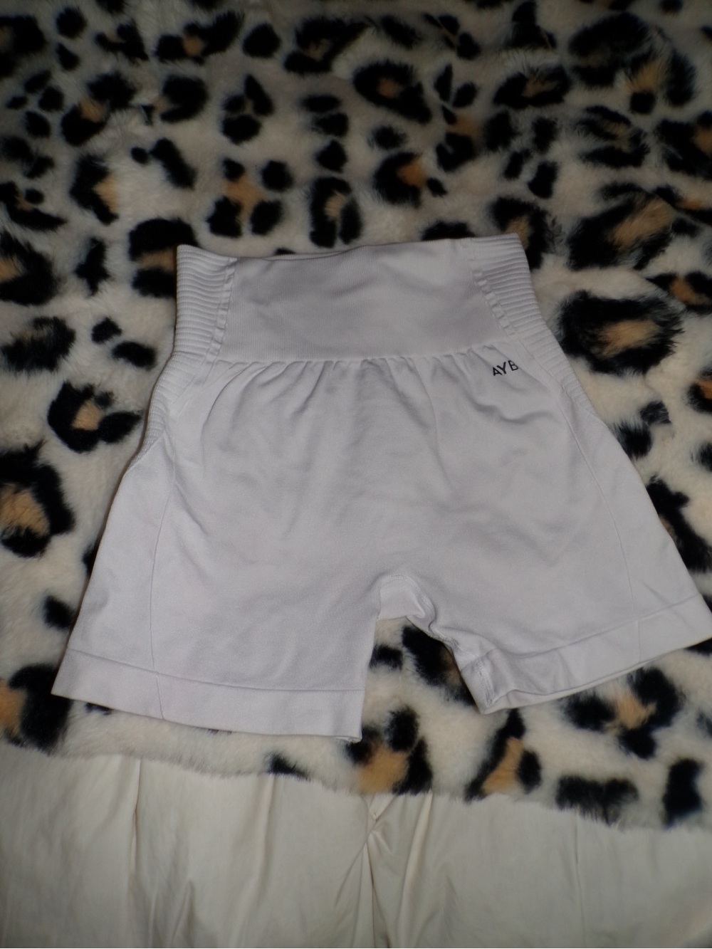 brand new aybl white shorts